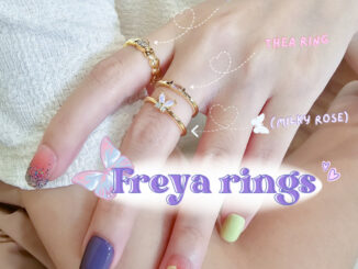 Freya rings - Aelin.aln แหวนเพทายผีเสื้อน่ารัก ไม่แพ้ไม่คัน