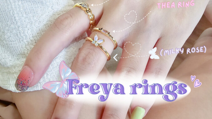 Freya rings - Aelin.aln แหวนเพทายผีเสื้อน่ารัก ไม่แพ้ไม่คัน