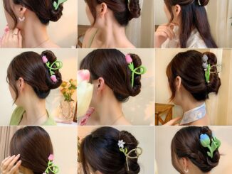 กิ๊บติดผม แบบเคลือบ รูปดอกทิวลิป ขนาดใหญ่ เครื่องประดับผม