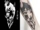 【Mars Tattoo】ใหม่ สติกเกอร์รอยสักชั่วคราว ลายอะนิเมะญี่ปุ่น กึ่งถาวร 2 สัปดาห์ ติดทนนาน D107