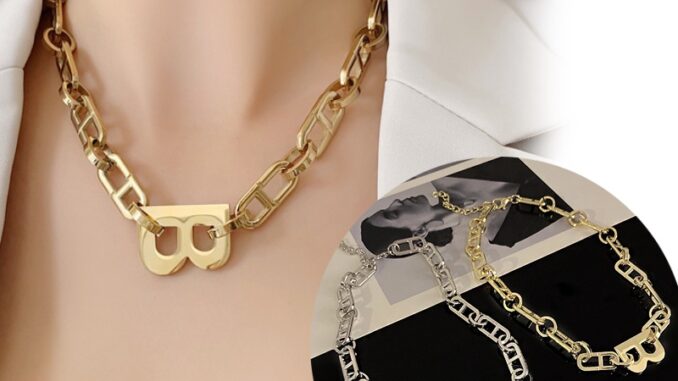 ฮิปฮอป พังก์ พังก์ สร้อยคอโซ่ หรูหรา ออกแบบตัวอักษร B Charm สร้อยคอโช้คเกอร์ สีทอง โกธิค เครื่องประดับสําหรับผู้หญิง ปาร์ตี้ ฮิปฮอป พังก์ พังก์ สร้อยคอโซ่ หรูหรา ออกแบบตัวอักษร B Charm สร้อยคอโช้คเกอร์ สีทอง โกธิค เครื่องประดับสําหรับผู้หญิง ปาร์ตี้