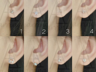[มินิมอลสีเงิน67] ต่างหูมินิมอลแบบติดหู ราคาต่อ1คู่ พร้อมแป้น(ทับหลัง)แบบโลหะทุกคู่