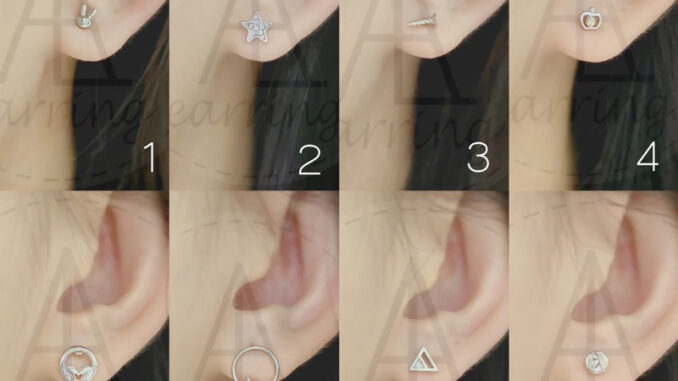 [มินิมอลสีเงิน67] ต่างหูมินิมอลแบบติดหู ราคาต่อ1คู่ พร้อมแป้น(ทับหลัง)แบบโลหะทุกคู่
