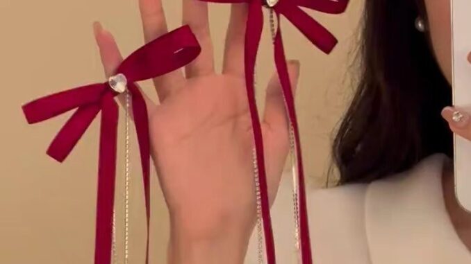 [1PCS]กิ๊บติดผมบัลเล่ต์ ประดับโบว์ริบบิ้นลูกไม้น่ารัก อเนกประสงค์ 2023