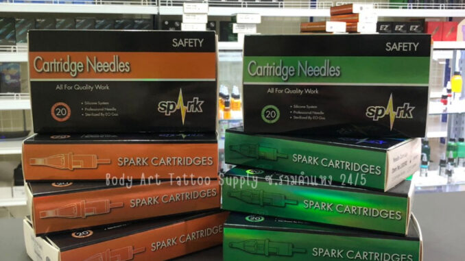 เข็มฮอคสักลาย Tattoo Spark เดินเส้น ลงสี [1 กล่อง 20 ชิ้น] อุปกรณ์สักลาย