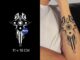 【Mars Tattoo】ใหม่ สติกเกอร์รอยสักชั่วคราว ลายหุ่นยนต์ กึ่งถาวร 2 สัปดาห์ ติดทนนาน สําหรับสักชั่วคราว D239