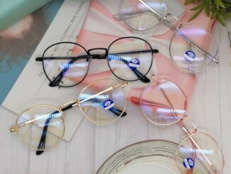 แว่นกรองแสง แว่นกันแสงสีฟ้า ทรงกลม กันUV400 N.5830