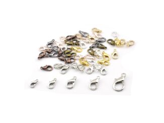 20-50pcs【ps072】ตะขอก้ามปู สําหรับทําเครื่องประดับ สร้อยคอ สร้อยข้อมือ DIY 20-50 ชิ้น ต่อล็อต