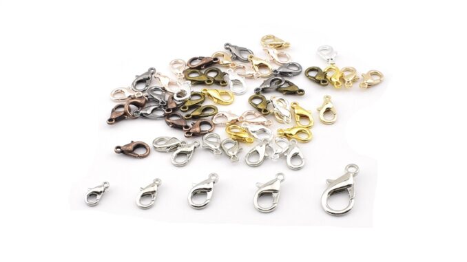 20-50pcs【ps072】ตะขอก้ามปู สําหรับทําเครื่องประดับ สร้อยคอ สร้อยข้อมือ DIY 20-50 ชิ้น ต่อล็อต