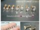 PK05 (1ชิ้น) Lope Tragus Helix Flat ก้านพิงค์ 1.2 mm. ยาว 6/8 mm. จิวเพชรCZ เกลียวหน้า Stainless 316L จิวเพชร