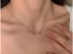 สร้อยคอโซ่ จี้ดอกทิวลิป หรูหรา ระดับไฮเอนด์ เครื่องประดับ ของขวัญวันเกิด สําหรับผู้หญิง