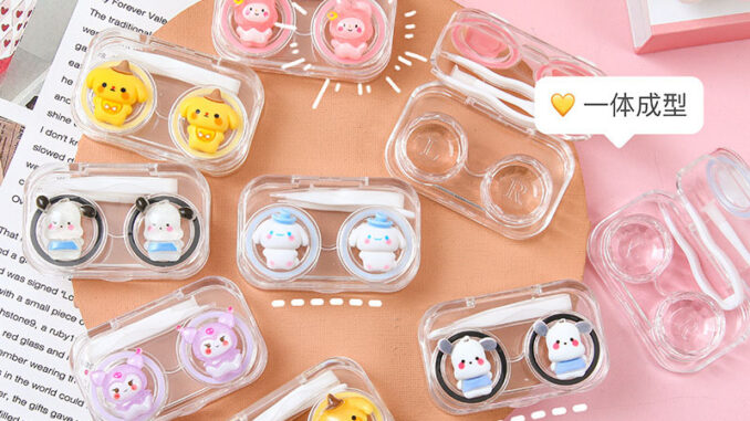 SANRIO ใหม่ กล่องคอนแทคเลนส์เรซิ่น ลายการ์ตูนซานริโอ้ 3D แวววาว แบบพกพา แฟชั่น 2024 SANRIO ใหม่ กล่องคอนแทคเลนส์เรซิ่น ลายการ์ตูนซานริโอ้ 3D แวววาว แบบพกพา แฟชั่น 2024