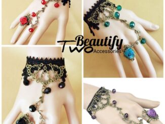 สร้อยข้อมือดอกกุหลาบหลากสีสไตล์โกธิค เสน่ห์ที่เป็นตัวของตัวเอง
