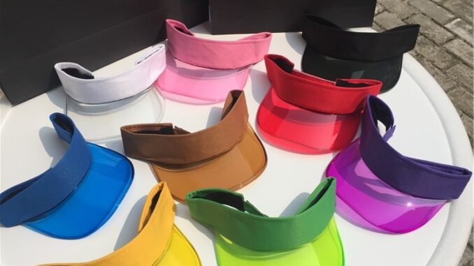 หมวกกันแดด สีโปร่งใส แฟชั่นฤดูร้อน สไตล์เกาหลี สําหรับผู้หญิง