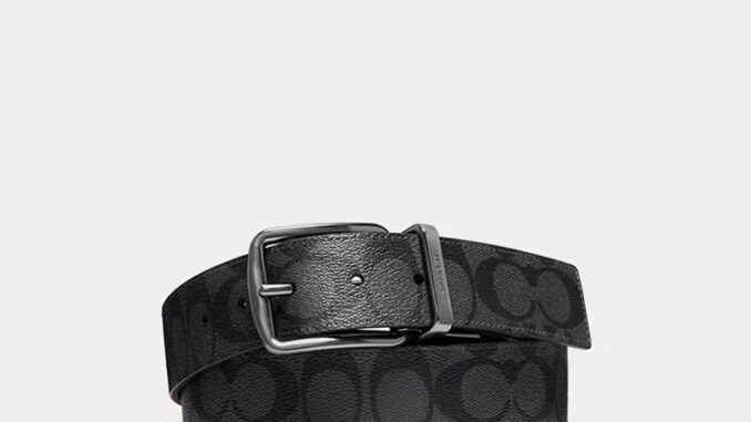 COACHเข็มขัดใส่ได้สองด้านผู้ชาย เข็มขัด 64839CQBK