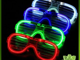 Lawan แว่นตาเรืองแสง ""มีหลอดไฟ LED"" แว่นตาเรืองแสง คริสต์มาส Luminous glasses