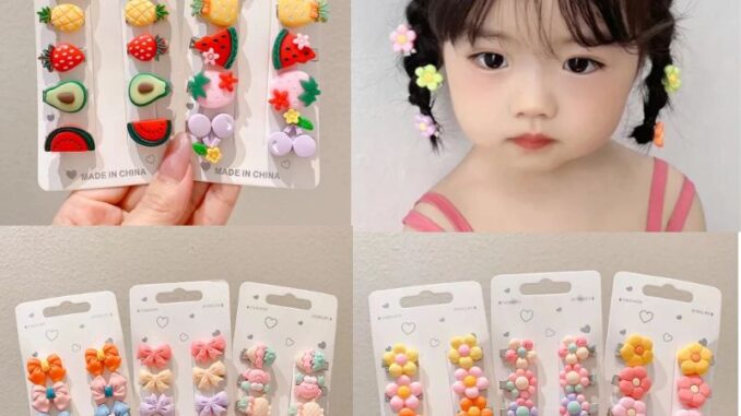 กิ๊บติดผม ลายดอกไม้น่ารัก สําหรับเด็ก 2022