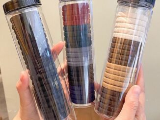 Ulo ยางรัดผม ยืดหยุ่นสูง ไร้รอยต่อ สีพื้น เรียบง่าย สําหรับมัดผม 20 ชิ้น ต่อกล่อง