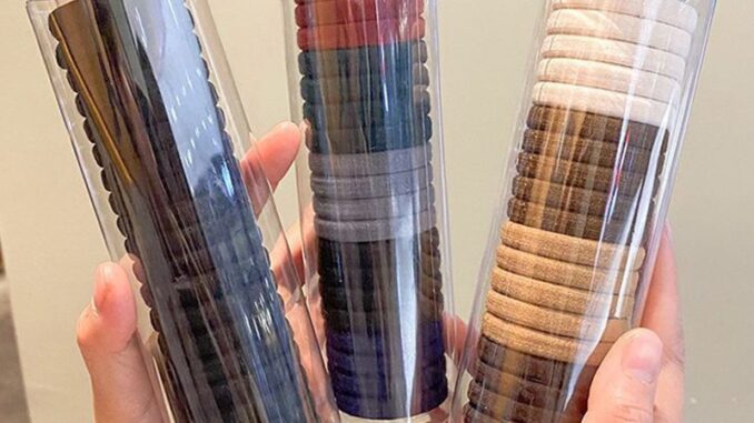 Ulo ยางรัดผม ยืดหยุ่นสูง ไร้รอยต่อ สีพื้น เรียบง่าย สําหรับมัดผม 20 ชิ้น ต่อกล่อง Ulo ยางรัดผม ยืดหยุ่นสูง ไร้รอยต่อ สีพื้น เรียบง่าย สําหรับมัดผม 20 ชิ้น ต่อกล่อง