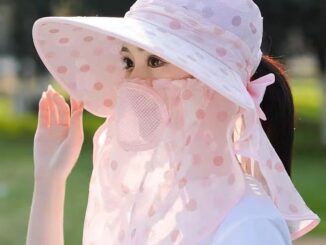 หมวกบังแดด หมวกผ้าคลุมไหล่ ปีกกว้าง เวอร์ชั่นเกาหลี กลางแจ้ง