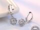 Athena JEWELRY ต่างหูห่วงเงิน 925 ประดับเพชร สําหรับผู้หญิง E367-THE