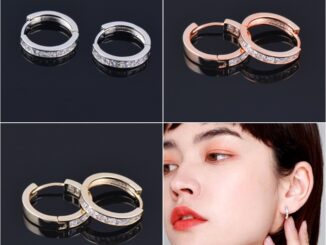 Sinleery ต่างหูห่วงคริสตัล ทรงสี่เหลี่ยม ขนาดเล็ก แนวโรแมนติก สีเงิน สีทอง เครื่องประดับ สําหรับคู่รัก วันวาเลนไทน์ ES857