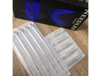 อุปกรณ์สักเดินเส้น 1RL พร้อมปลายพลาสติก 3RT ชุด5เล่ม