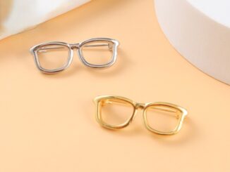 กรอบแว่นตา หมุดเคลือบ สีทอง สีเงิน คลาสสิก เข็มกลัด ปาร์ตี้ อุปกรณ์เสริม สําหรับกระเป๋าเป้สะพายหลัง แว่นตากันแดด เข็มกลัด สําหรับเสื้อผ้า ปกเสื้อ