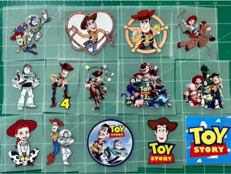 ตัวรีดติดเสื้อการ์ตูนToy storyการ์ตูนขี่ม้า สติกเกอร์รีดติดเสื้อ