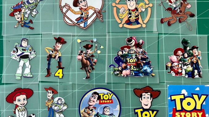 ตัวรีดติดเสื้อการ์ตูนToy storyการ์ตูนขี่ม้า สติกเกอร์รีดติดเสื้อ