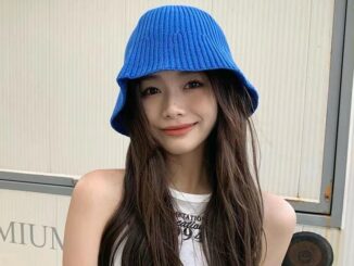 หมวกปีกกว้าง ผ้าถัก ทรงบักเก็ต ขนาดเล็ก สีพื้น แฟชั่นฤดูใบไม้ร่วง และฤดูหนาว สไตล์เกาหลี สําหรับเด็กผู้หญิง
