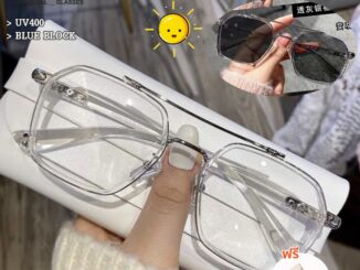 แว่นตาสายตาสั้น เลนส์อัตโนมัติ -50 ถึง -800 ป้องกันแสงสีฟ้า UV400 เปลี่ยนสีตามแสงแดดอัตโนมัติ กรอบขนาดใหญ่ สีโปร่งใส