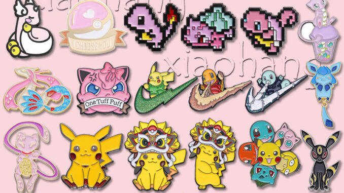 เข็มกลัด รูปการ์ตูน Pokemon Enamel Pins Elf Pocket Monster Pikachu เครื่องประดับ สําหรับเพื่อน