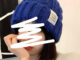 Lovito หมวกบีนนี่ผู้หญิงง แต่งตัวรีด สีพื้น สไตล์ลำลอง LFA08164 (สีขาว/สีเขียว/สีน้ำเงิน/สีดำ)