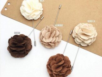 Lapel pin / พินติดสูท / เข็มกลัดติดสูท / เข็มกลัดดอกไม้ / ดอกไม้ติดสูท / ดอกไม้ติดเสื้อ  / เข็มกลัด เอิร์ธโทน