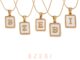BZEBI สร้อยคอ จี้ตัวอักษรภาษาอังกฤษ a z  ผู้หญิง สแตนเลส โซ่ necklace จี้ทอง ภาษาอังกฤษ เงิน 18k สําหรับผู้หญิง 1070n