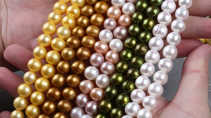 ใหม่ 9.3-10.3 มม. ใกล้ มุก คละสี ของแท้ ธรรมชาติ น้ําจืด หลวม ลูกปัด สตริง DIY สร้อยคอ สร้อยข้อมือ