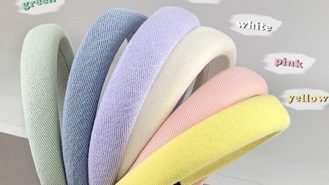 ใหม่ ที่คาดผมฟองน้ําสูง สีมาการอง แฟชั่นยอดนิยม สําหรับเด็กผู้หญิง