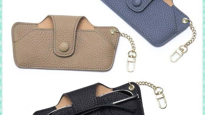 Shoogth ขายดี ขายดี เคสแว่นตา หนังแท้ แบบพกพา