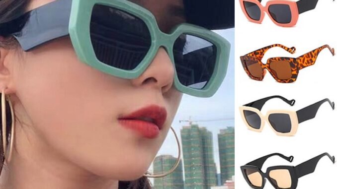 【พร้อมส่ง】COD ใหม่ แว่นตากันแดด กรอบพลาสติก ทรงสี่เหลี่ยม ขนาดใหญ่ แฟชั่นสําหรับผู้หญิง และผู้ชาย