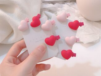 COD❤️กิ๊บติดผมลายหัวใจน่ารักสีชมพูเกาหลีหวานละเอียดอ่อนหน้าม้าคลิปด้านข้างเครื่องประดับผมนักเรียนเด็กผู้หญิง-a.one