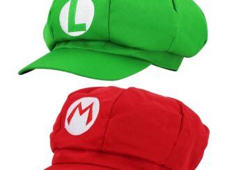 Bht_ หมวกคอสเพลย์ Super Mario Bros Luigi ทรงแปดเหลี่ยม กันแดด สําหรับทุกเพศ