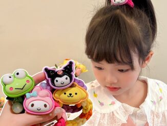 Sanrio Kulomi Melody เชือกถักมือ ยางรัดผม ลายการ์ตูนหมี สตรอเบอร์รี่ ซินนาม่อนโรล เครื่องประดับผม คู่รัก สาวหวาน ที่คาดผม