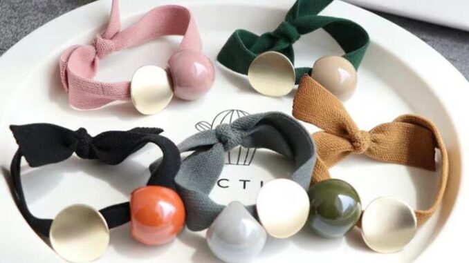 5 เส้น ยางรัดผม น่ารัก สีสดใส ยางมัดผม ผู้หญิง สไตส์เกาหลี
