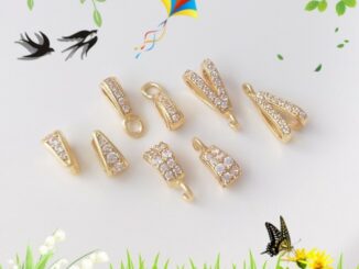 【 เครื่องประดับ DIY 】จี้หัวเข็มขัด รูปดอกทานตะวัน ประดับเพทาย สีทอง 14K แฮนด์เมด สําหรับทําเครื่องประดับ สร้อยคอ DIY