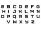 อักษร P - Z FONT NEW. B   Iron on Patches  ตัวรีดติดเสื้อ  รีดง่ายติดได้ทุกเนื้อผ้า