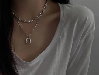 สร้อยคอโซ่ยาว จี้สี่เหลี่ยม หลายชั้น เครื่องประดับแฟชั่น สไตล์ฮิปฮอป ของขวัญวันเกิด สําหรับผู้หญิง และผู้ชาย