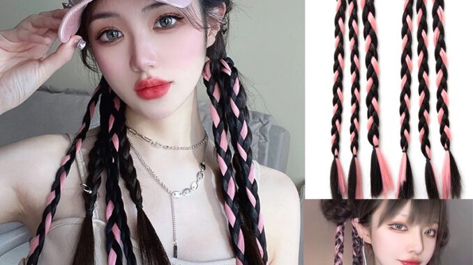 วิกผมหางม้าถักเปีย น่ารัก แฟชั่น สําหรับผู้หญิง