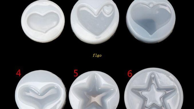 Flgo แม่พิมพ์ซิลิโคนเรซิ่น อีพ็อกซี่ รูปดาว หัวใจ DIY สําหรับทําเครื่องประดับ จี้ งานฝีมือ Flgo แม่พิมพ์ซิลิโคนเรซิ่น อีพ็อกซี่ รูปดาว หัวใจ DIY สําหรับทําเครื่องประดับ จี้ งานฝีมือ