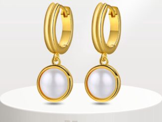 Vnox Gold Plated Shell Drop Earring for Women